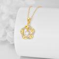 wholesale 14K Gold Infinity Moissanite Heart Pendant Necklace for Women-0-2