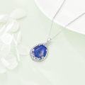 wholesale Sterling Silver Black Onyx Labradorite Lapis Lazuli Jade Teardrop Necklace-0-2