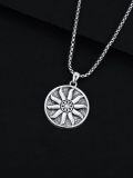 wholesale Sun Necklace For Men Women 925 Sterling Silver Sun Pendant Necklace Sun Jewelry For Fathers Day Christmas Anniversary Birthday Item For Him -0-3