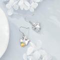 wholesale 925 Sterling Silver Ghost & Jack-o'-Lantern Halloween Dangle Earrings for Women Girls Gifts-0-4