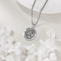 wholesale 925 Sterling Silver Saint Michael Pendant Necklace-0-4