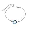 wholesale 925 Sterling Silver Infinity Circle Bracelet Wholesale With Rainbow Charm-0-0