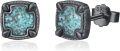 wholesale 925 Sterling Silver Turquoise Stone Stud Earrings for Women and Men-0-0