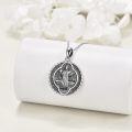 wholesale 925 Sterling Silver St. Jude Pendant with Cross and Bible Charm Necklace for Women-0-4