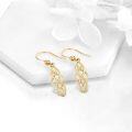 wholesale 14K Gold Celtic Knot Drop Earrings with Leverbacks - Elegant Fine s for Women-0-2