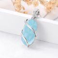 wholesale Sterling Silver Gemstone Dainty Pendant Necklace for Women Mom Gift-0-133