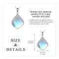 wholesale 925 Sterling Silver Moonstone Lapis Larimar Moss Agate Teardrop Filigree Pendant-0-7