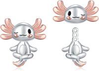 wholesale 925 Sterling Silver Axolotl Yoga Stud Earrings for Women Gifts-01-Axolotl