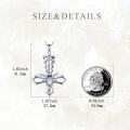 wholesale 925 Sterling Silver Goat Head Cross Pendant Necklace with Pentagram and Snake Design-0-4