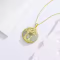 TOUPOP 14K Gold Plated Sterling Silver Tree Of Life Animal Pendant Jewelry-0-3
