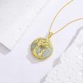 TOUPOP 14K Gold Plated Sterling Silver Tree Of Life Animal Pendant Jewelry-0-3