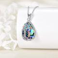 wholesale 925 Sterling Silver Abalone Shell Basketball Player Tree of Life Pendant Necklace-0-3