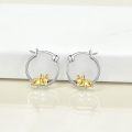 wholesale 925 Sterling Silver French Bulldog Hoop Earrings - Adorable Dog Gift for Her-0-11