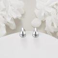 wholesale 925 Sterling Silver Teardrop Stud Earrings Minimalist  for Women Girls-0-2
