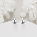 wholesale 925 Sterling Silver Platinum Plated Polished Teardrop Water Drop Stud Earrings For Women-0-2