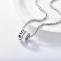 wholesale 925 Sterling Silver Rainbow Crystal Love Pendant Necklace for Women and Men LGBTQ+ Gifts-0-2