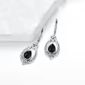 wholesale 925 Sterling Silver 8 6mm Simulated Birthstone Celtic Knot Dangle Earrings Wholesale-0-2