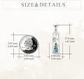 wholesale 925 Sterling Silver Tree and Mountain Pendant Necklace with Mother of Pearl Inlay for Women Gifts-0-3