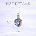 wholesale 925 Sterling Silver Purple Crystal Bird Cremation Pendant Necklace with Funnel and Fill Tool for Ashes Keepsake Memory-0-2