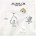 wholesale 925 Sterling Silver Lion Heart Pendant Necklace With Gold Hat And Cz Stones-0-4
