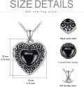 wholesale 925 Sterling Silver Blue Crystal Heart Locket Necklace for Women - Always in My Heart-0-42
