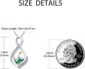 wholesale 925 Sterling Silver Abalone Shell Mountain Design with Yellow Stone and Cubic Zirconia Pendant Necklace for Women (18+2) - Christian -0-2