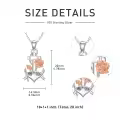 TOUPOP Sterling Silver Anchor Pendant Inspiration Necklace Gift-0-3