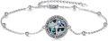 wholesale 925 Sterling Silver Compass Nautical Theme Adjustable Chain Bracelet Gift for Her-0-0