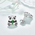 wholesale 925 Sterling Silver Panda Stud Earrings for Women Hypoallergenic Animal s-0-1