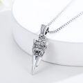 wholesale 925 Sterling Silver Wolf Head Arrowhead Pendant Necklace  Norse Viking Jewelry for Men & Women-0-1