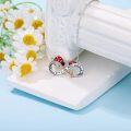 wholesale 925 Sterling Silver Infinity Love You to the Moon and Back Ladybug Pendant Necklace-0-1