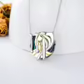 TOUPOP Sterling Silver Crystal Constellation Zodiac Necklace-0-5
