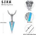 wholesale Sterling Silver Viking Arrowhead Thor s Hammer Axe Wolf Necklace Norse Pagan Jewelry for Men Women-0-3