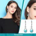 wholesale 925 Sterling Silver Birthstone Threader Earrings Infinity Long Chain Drop Pull Through 12 Stone Birthday Jewelry Gifts for Women-0-85