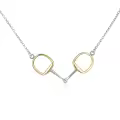 wholesale 925 Sterling Silver Horse Bit Charm Necklace Wholesale for Women and Girls-0-5
