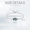 wholesale  Sterling Silver Gemstone Dainty Link Bracelet for Women -0-5