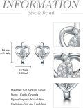 wholesale TOUPOP Celtic Earrings For Women 925 Sterling Silver Triangle Celtic Knot Huggie Hoop Earrings Irish Jewelry Gifts For Women Daughter Her Wife Mom Anniversary Birthday Christmas -0-3