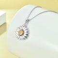 wholesale 925 Sterling Silver Personalized Photo Locket Necklace w/Engraved You Are My Sunshine Pendant & Sunflower Design-0-1