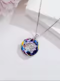 TOUPOP Sterling Silver Stethoscope Caduceus RN Nurse Pendant Necklace-0-3