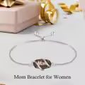 wholesale 925 Sterling Silver Opal Mom Charm Adjustable Bolo Bracelet Wholesale for Women-0-3