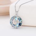 wholesale Sterling Silver Moonstone Pendant Necklace for Mom Grandma Gift-0-7
