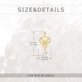 wholesale 14k Gold Phoenix Pendant Necklace With White Pearl Drop For Women-0-3