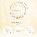 wholesale 14K Gold Freshwater Pearl Infinity Anklet for Women 8 10 -0-4
