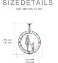 wholesale TOUPOP Mohters Day Gift From Son Mother And Child Necklace Sterling Silver Compass Pendant Necklace Graduation Inspirational Birthday Mothers Day Jewelry For Women Son -0-2