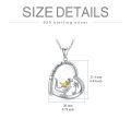 wholesale 925 Sterling Silver Dinosaur Pendant Necklace Wholesale Love You Forever-0-2