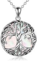 wholesale  Sterling Silver Tree of Life Necklace with Dainty Pendant Irish Jewelry Gift for Women -0-18