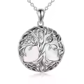 wholesale 925 Sterling Silver Abalone Shell Tree of Life Pendant Necklaces Wholesale - Irish s for Women-0-18