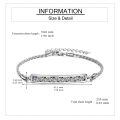 wholesale 925 Sterling Silver Celtic Knot Triangle Pattern Bar Chain Bracelet s for Women Men-0-4
