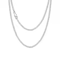 wholesale 925 Sterling Silver Green Cubic Zirconia Tennis Necklace 14-26 Chain Length  for Women and Men-0-30