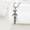 wholesale 925 Sterling Silver Celtic Knotwork Dragon Claw Pendant Necklaces for Men Women Gothic s-0-2